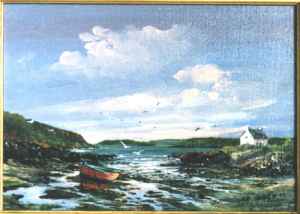 Plage à marée basse
